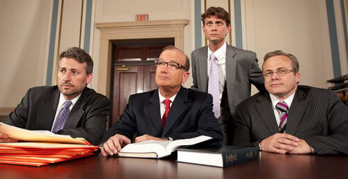 Firm Attorneys In Courtroom